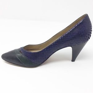 Casadei Color Black Heels Size 7 Purple Black